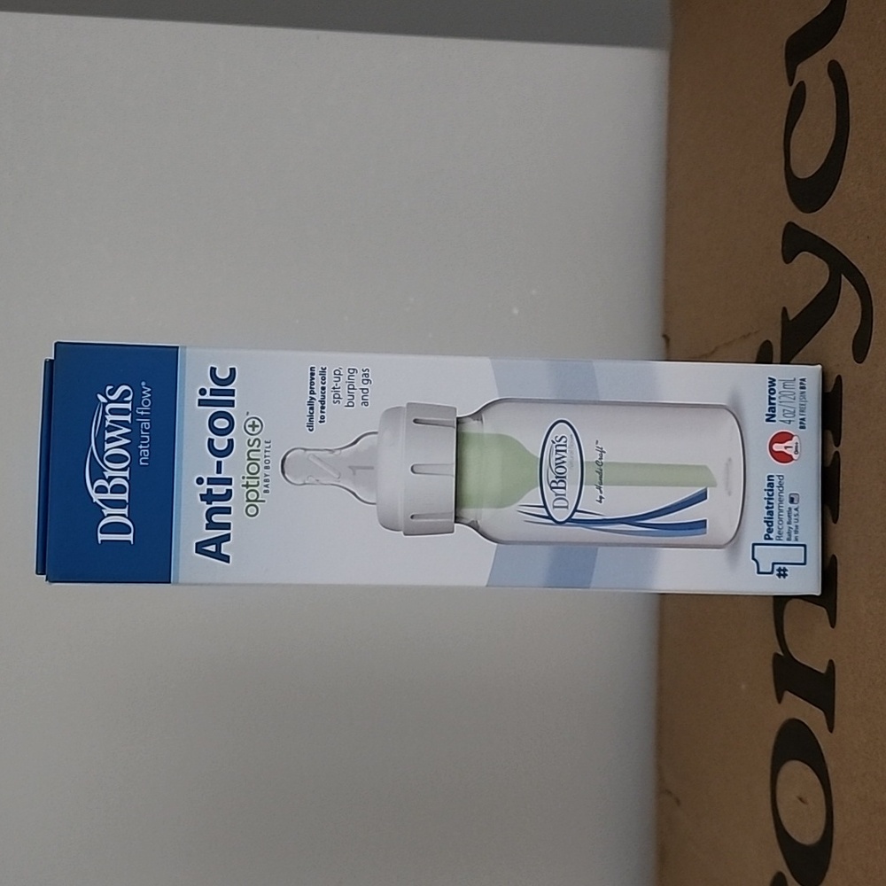 Brand New Dr. Brown's Natural Flow Anti-colic Option+ Baby Bottle Narrow  4oz